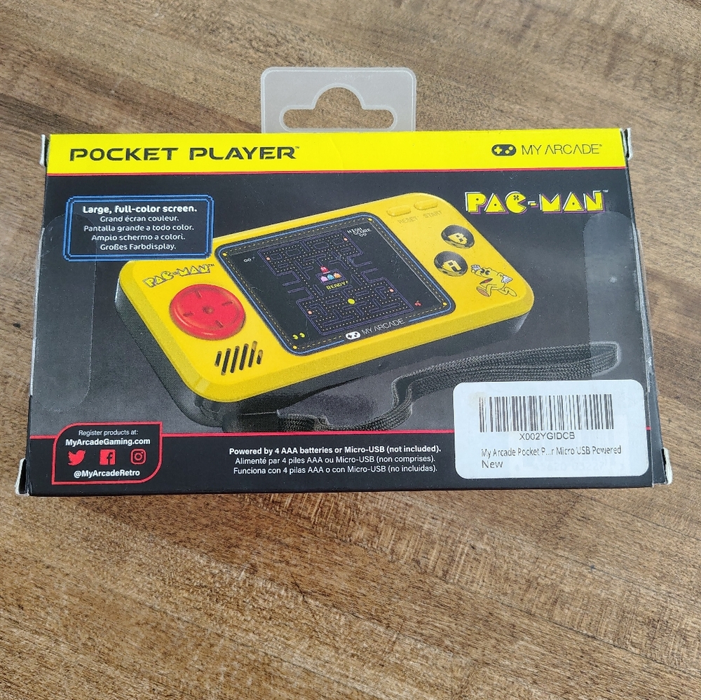 My Arcade Pocket Player Handheld Game Console Pac-Man - Picture 9 of 10
